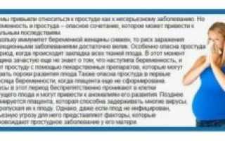 Простуда на 6 неделе беременности последствия