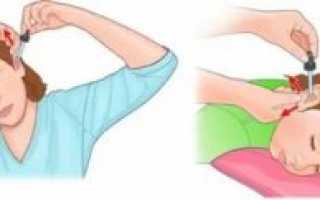 Правила закапывания капель в уши