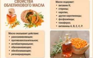 Облепиховое масло при насморке у ребенка