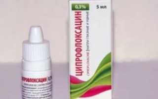 Ципрофлоксацин капли в нос